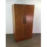 A G-PLAN TEAK TWO DOOR WARDROBE