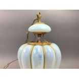 A VINTAGE MURANO GLASS PENDANT LAMP