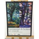 AN IMPRESSIONISM & SCOTLAND NATIONAL GALLERIES EXHIBITION POSTER