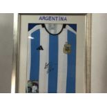 ALEXANDRO BERNABEI SIGNED ARGENTINA HOME SHIRT