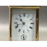 BRASS CARRIAGE CLOCK FRENCH STYLE