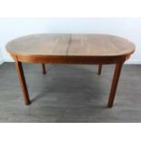 SKOVBY, TEAK EXTENDING DINING TABLE CIRCA 1960-79