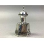 EGYPTIAN WHTE METAL CONDIMENT SET