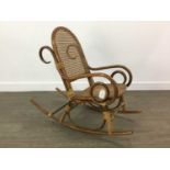 COLLECTION OF THREE CHILDS WICKER CHAIRS ALL OF DIFFERENT DESIGNS