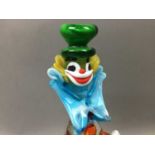 LOT OF MURANO GLASS CLOWNS