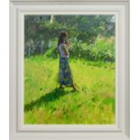 SARAH IN THE MEADOW, A PRINT BY KEN HOWARD