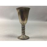 GROUP OF SILVER PLATED VASES AND OTHER SILVER PLATED WARE