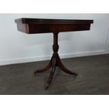 MAHOGANNY FOLDING CARD TABLE EDWARDIAN