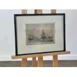 WILLIAM LIONEL WYLLIE RA RE (BRITISH 1851 - 1931), TWO PRINTS OF SHIPS