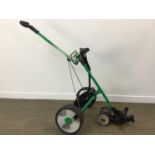 A HILLBILLY BATTERY POWERED GOLF TROLLEY