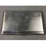 SILVER CARD CASE AND OTHER ITEMS
