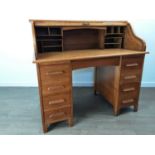 OAK TAMBOUR FRONT DESK