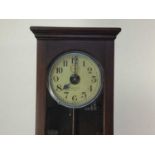 NATIONAL ELECTRIC OAK CASED CLOCK