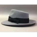 TWO FELT TRILBY HATS BY CHRISTIES OF LONDON