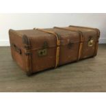 TWO TRAVEL TRUNKS