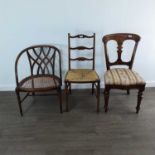 SEVEN VARIOUS CHAIRS