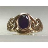 AMETHYST RING ALONG WITH ANOTHER