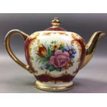 SADLER TEA POT AND OTHER CERAMICS