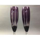 PAIR OF CHAMPAGNE FLUTES MAPPIN & WEBB