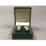 PAIR OF NINE CARAT GOLD EARRINGS