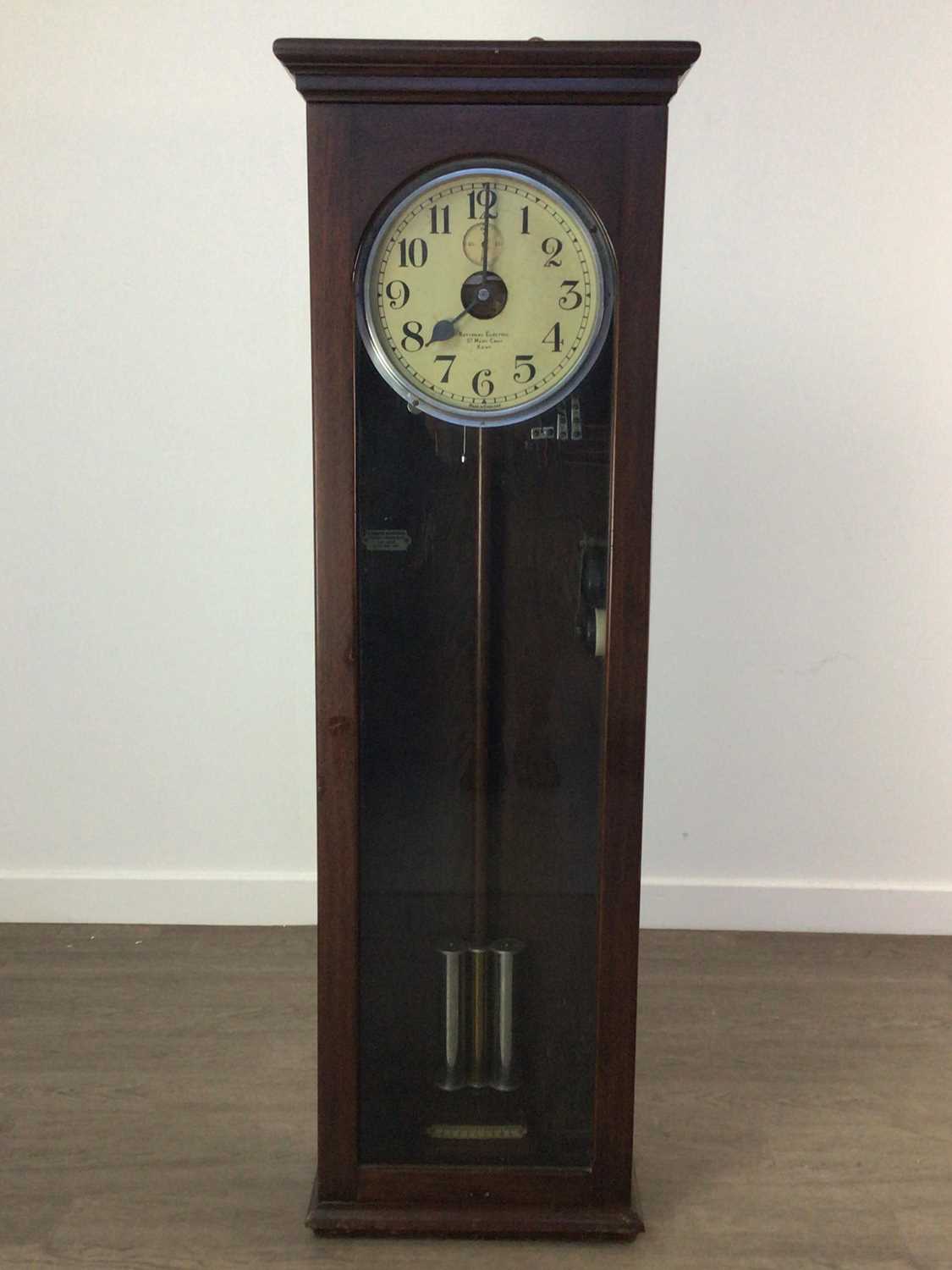 NATIONAL ELECTRIC OAK CASED CLOCK - Image 2 of 2