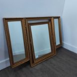 GILT FRAMED OPENING MIRROR 20TH CENTURY