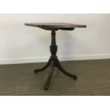 TWO MAHOGANY OCCASIONAL TABLES AND A WINE TABLE