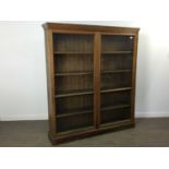 VICTORIAN OAK LIBRARY BOOKCASE