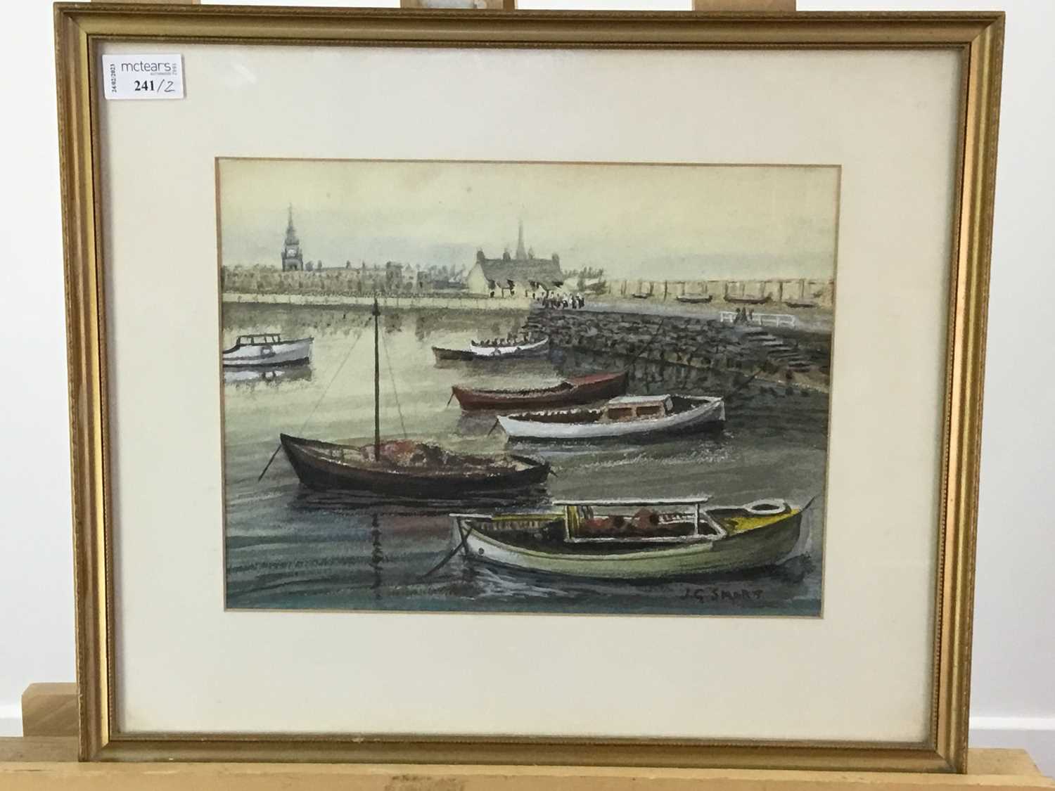 TWO WATERCOLOURS DEPICTING ARDROSSAN HARBOUR & SALCOATS HARBOUR - Image 2 of 2