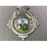 SILVER FOOTBALLING MEDAL, CAMPBELL CUP ALONG WITH A LORGNETTE