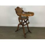 LATE VICTORIAN METAMORPHIC CHILD'S HIGH AND LOW CHAIR