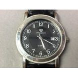 GENT'S STAINLESS STEEL WRIST WATCH AND OTHER JEWELLERY