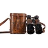 T. FRENCH & SON LONDON, PAIR OF WWI MILITARY ISSUE FIELD GLASSES CIRCA 1916