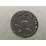 CHARLES II SCOTTISH ONE PENNY AND OTHER COINS