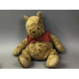 20TH CENTURY WINNIE THE POOH TEDDY BEAR BY GUND AND OTHER TOYS