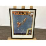 GROUP OF PUNCH REPRODUCTION POSTERS