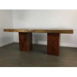 HARDWOOD DINING TABLE