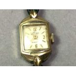 NINE CARAT GOLD WRIST WATCH AND OTHER ITEMS