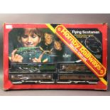 HORNBY RAILWAYS FLYING SCOTSMAN TRAIN SET AND OTHER HORNBY RAILWAY ACCESSORIES