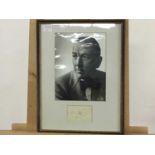 NOEL COWARD SIGNED DISPLAY