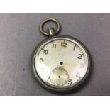 COLLECTION OF MILITARY POCKET WATCH PARTS