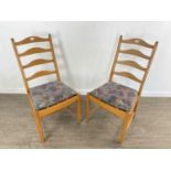 SET OF FOUR ERCOL DINING CHAIRS