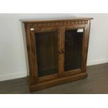 ERCOL DISPLAY CABINET LATE 20TH CENTURY