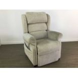UPHOLSTERED RECLINER ARMCHAIR AND AN EASY CHAIR