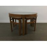 NEST OF NATHAN TEAK OCCASIONAL TABLES