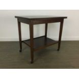 MAHOGANY FOLD OVER CARD TABLE