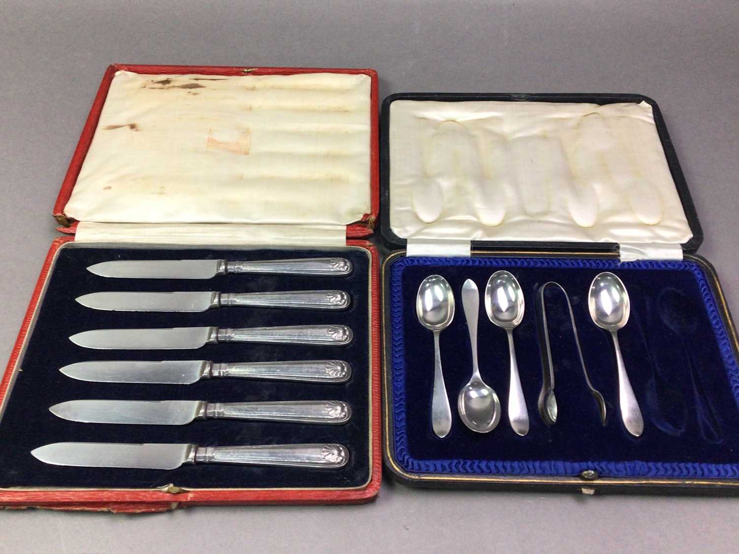 SIX CASED SILVER FLATWARE SETS - Image 3 of 3