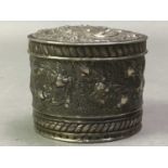 VICTORIAN SCOTTISH SILVER BOX WITH LID EDINBURGH 1893