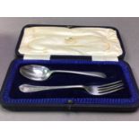 SIX CASED SILVER FLATWARE SETS