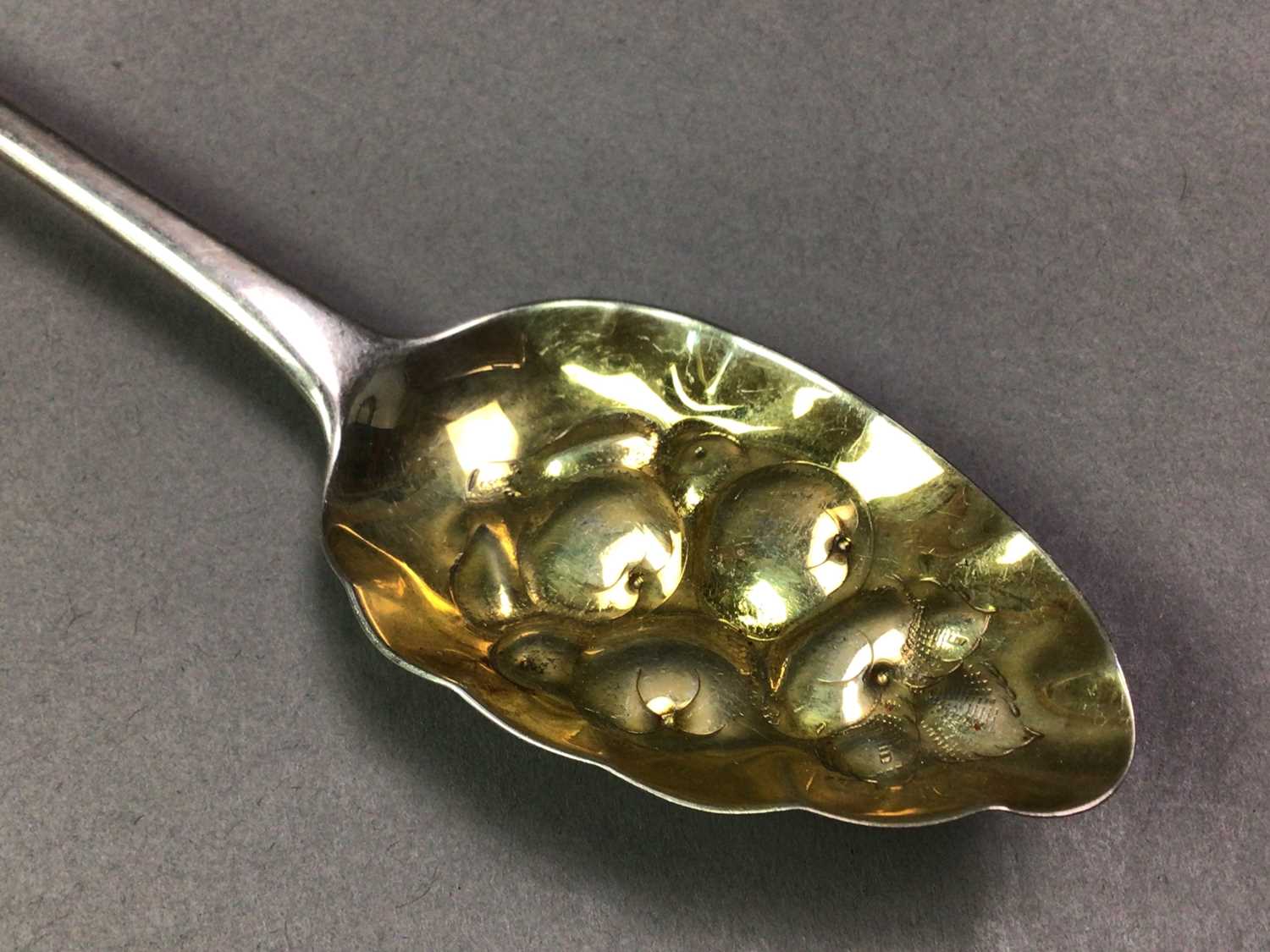 GEORGE III SILVER SERVING SPOON